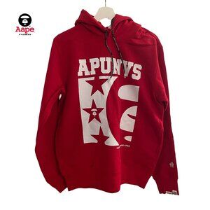 A Bathing Ape red hoodie